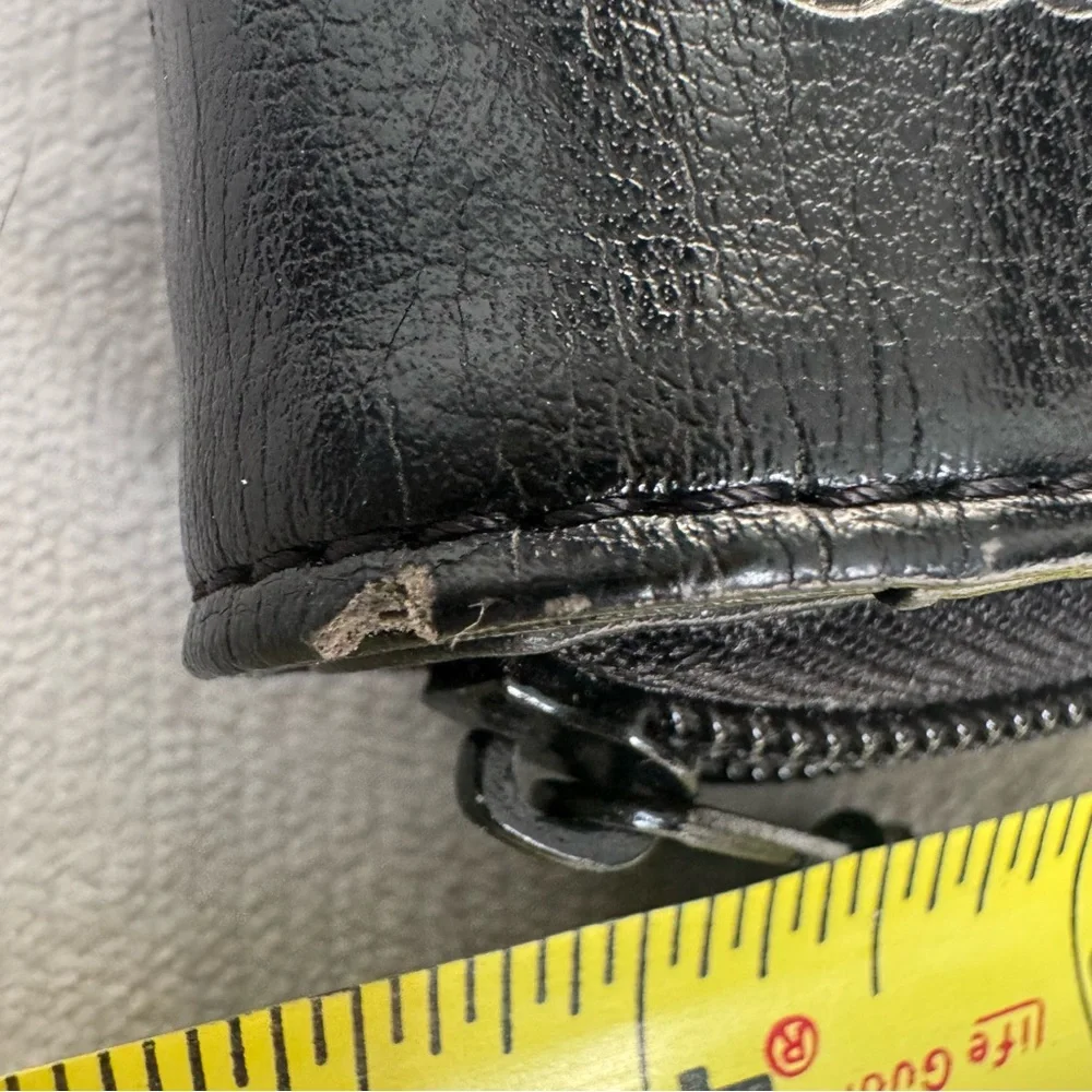 Vintage Bellerose Black Leather Crossbody Wallet Purse – Organizer Bag Y2K‎